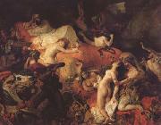 Eugene Delacroix La Mort de Sardanapale (mk32) oil painting on canvas